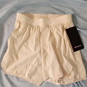 lululemon athletica Mens Ivory Athletic Shorts
